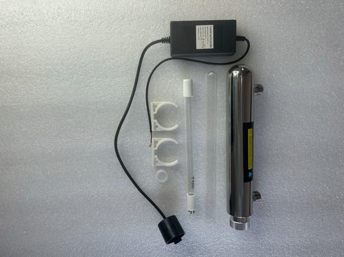 12W管道式凈水家用自來水處理設備 UV燈過流式24V紫外線殺菌器與紫外燈全面解析